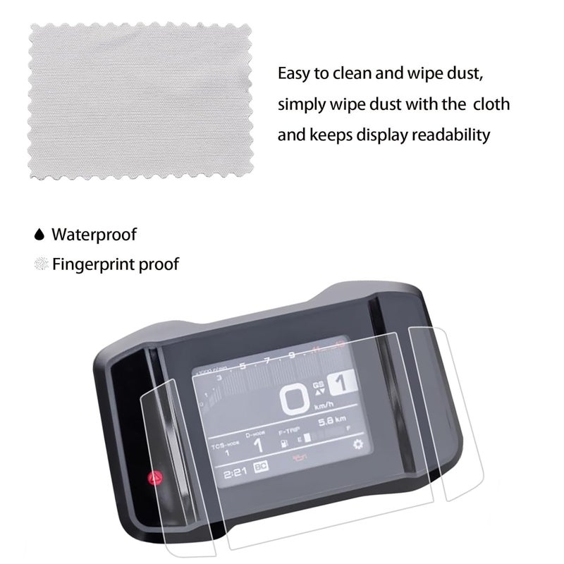 HAONEL Instrument Film Dashboard Screen Protector Replacement for Yamaha MT09 MT-09 FZ-09 2021 2022 2023 Cluster Display Screen Protective Cover - Image 4